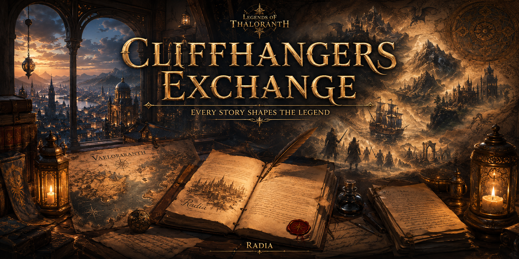 Legends of Thaloranth story submissions in the Cliffhangers Exchange