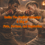 Cover of Legends of Thaloranth: Radia – The Pugilist Campaign, a fantasy RPG campaign centered on boxing, rivalry, and reputation in the city of Radia.