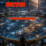 Cover of Starburn Sector Solo Universe Guide, showing a futuristic observation chamber overlooking a massive holographic star map beneath a giant gas giant planet.