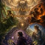 Cover of Legends of Thaloranth: The Elder Gods of Vaeloraranth, a fantasy RPG sourcebook exploring the creators of the world, their religions, and divine history.