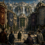 Cover of Legends of Thaloranth: Marisalor Gazetteer Volume Three: The Five Academies, a fantasy RPG sourcebook exploring Marisalor's prestigious academies, their traditions, and political influence.