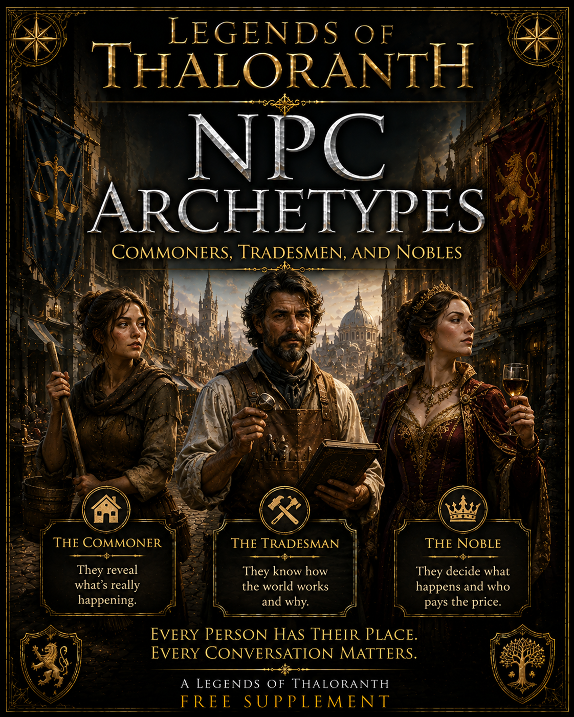 NPC Archetypes of Thaloranth free supplement