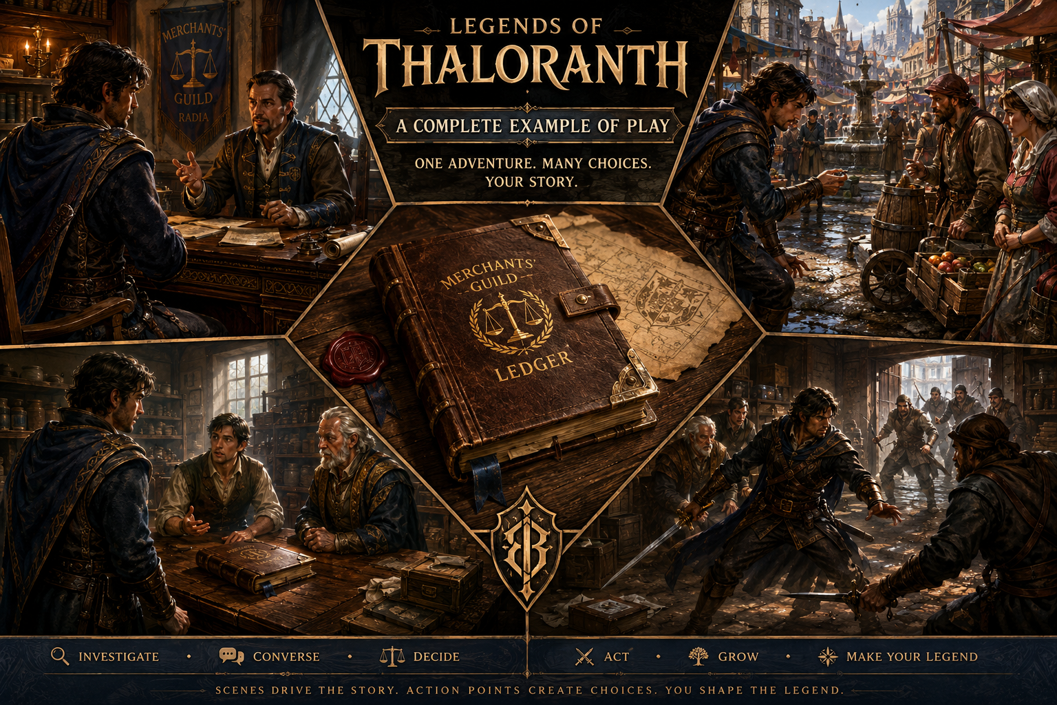 A Complete Example of Play in Legends of Thaloranth