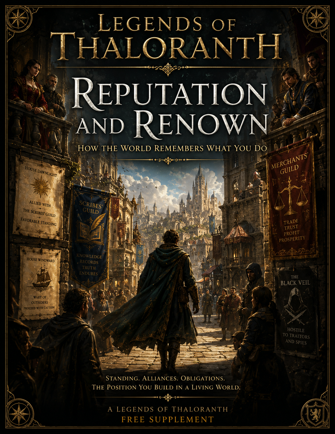 Reputation and Renown free supplement for Legends of Thaloranth